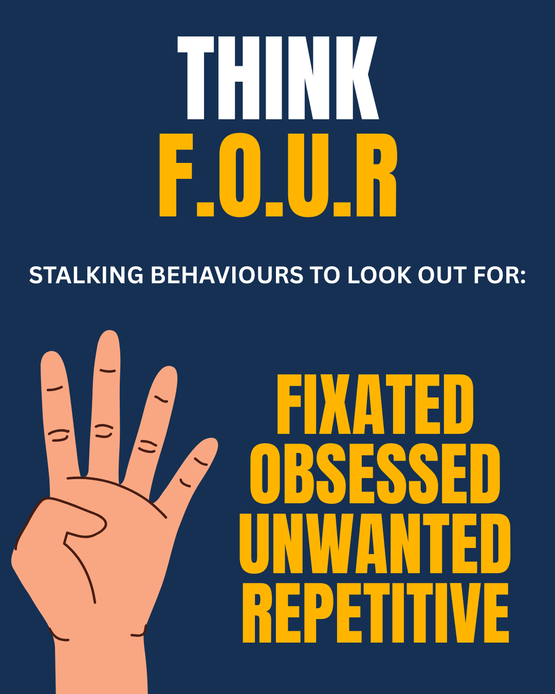 Website (5) FOUR STALKING BEHAVIOURS TO LOOK OUT FOR: FIXATED, OBSESSED, UNWANTED, REPETITIVE
